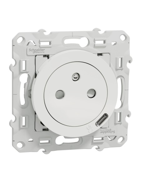 Odace Prise de courant + USB Type C 10.5W