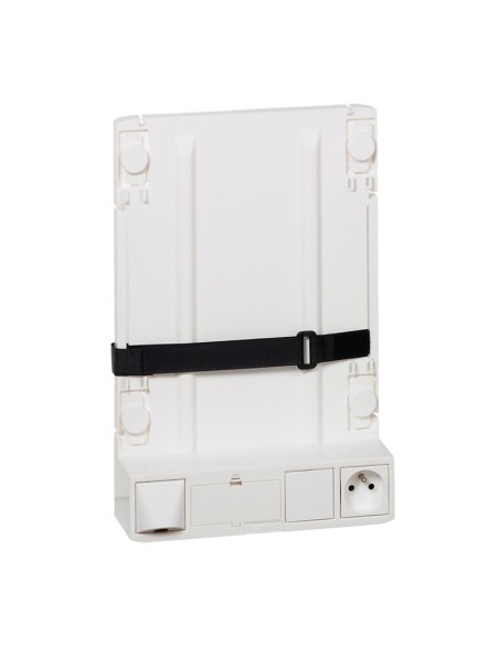 Support box operateur ADSL et fibre avec 1 prise 2P+T - 413149