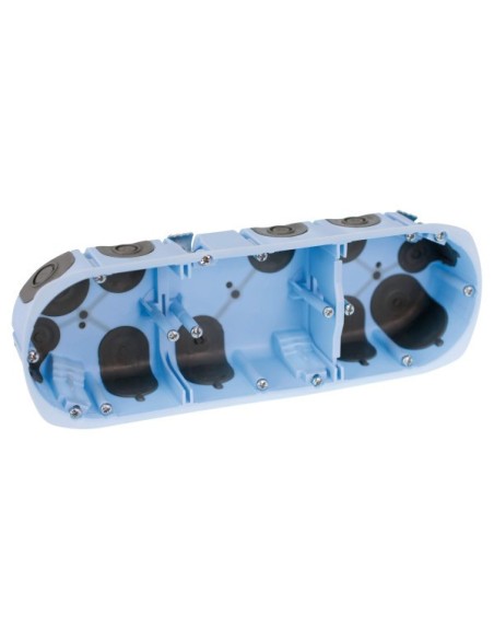 Eur'Ohm - Boîte d'encastrement - XL AIR'metic - 3 Postes - Prof. 40mm