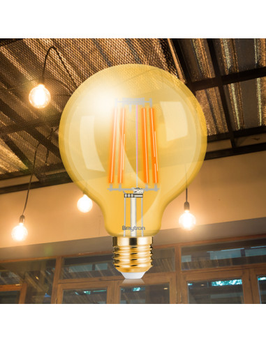 Ampoule LED Filament Ambre G45 / 6W... Ampoule LED Filament Ambre G45 / 6W...