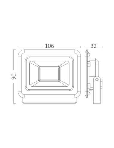 Projecteur LED 10W IP65 / 4000K Projecteur LED 10W IP65 / 4000K
