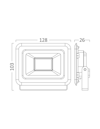 Projecteur LED 20W IP65 / 6500K