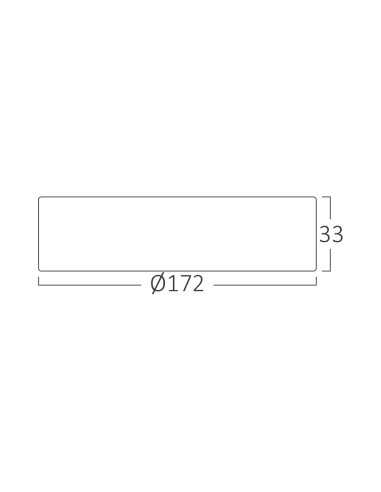 Plafonnier saillie rond LED 12W 3000K...