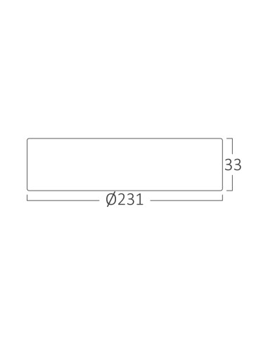 Plafonnier LED saillie rond 18W 6500K...