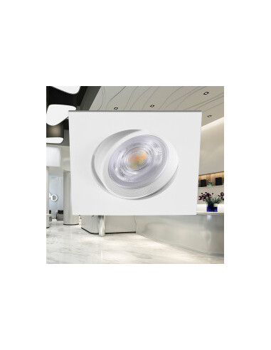 Spot LED Orientable carré - 7W CCT... Spot LED Orientable carré - 7W CCT...