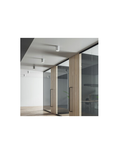 Plafonnier Alu. Rond GU10 35W IP20 Blanc Plafonnier Alu. Rond GU10 35W IP20 Blanc