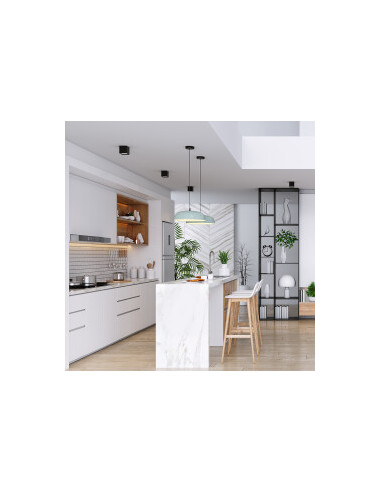 Plafonnier Alu. Carré GU10 35W IP20 Noir Plafonnier Alu. Carré GU10 35W IP20 Noir