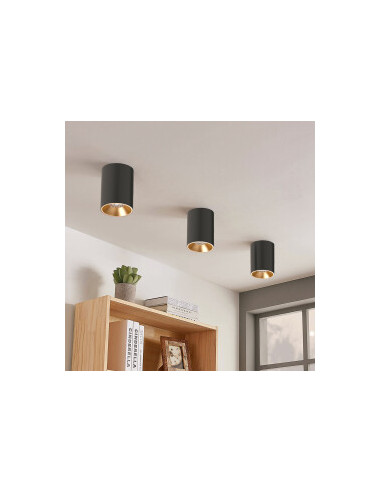 Plafonnier Alu. Rond GU10 35W IP20 Noir Plafonnier Alu. Rond GU10 35W IP20 Noir
