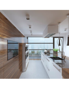 Plafonnier Alu. Carré GU10... 2