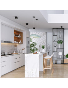 Plafonnier Alu. Carré GU10... 2