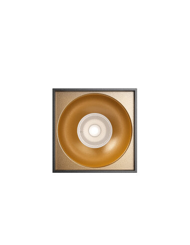 Plafonnier Alu. Carré GU10 35W IP20 Noir Plafonnier Alu. Carré GU10 35W IP20 Noir