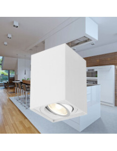 Plafonnier Alu. Carré... 2