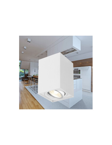 Plafonnier Alu. Carré Orientable -... Plafonnier Alu. Carré Orientable -...