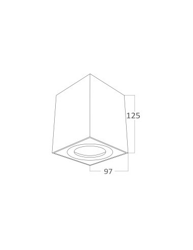 Plafonnier Alu. Carré Orientable -... Plafonnier Alu. Carré Orientable -...