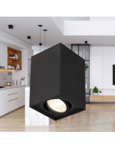 Plafonnier Alu. Carré... 2