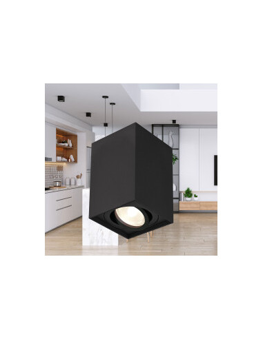 Plafonnier Alu. Carré Orientable -... Plafonnier Alu. Carré Orientable -...