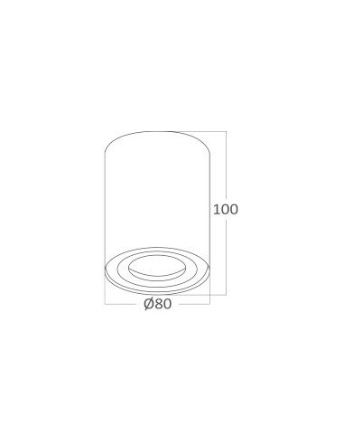 Plafonnier Alu. Rond Orientable -... Plafonnier Alu. Rond Orientable -...