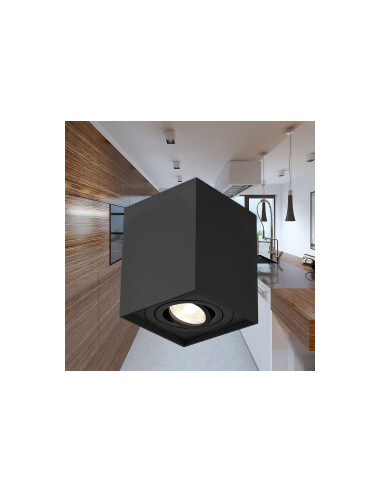 Plafonnier Alu. Carré Orientable -... Plafonnier Alu. Carré Orientable -...