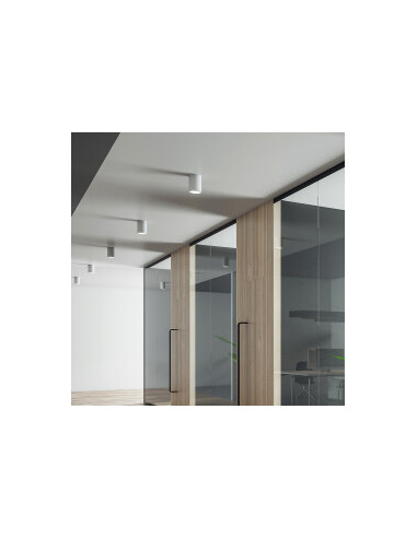 Plafonnier Alu. Rond GU10 35W IP20 Blanc Plafonnier Alu. Rond GU10 35W IP20 Blanc