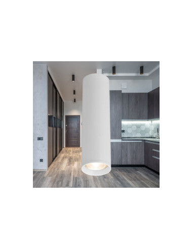 Plafonnier Alu. Rond GU10 35W IP20 Blanc Plafonnier Alu. Rond GU10 35W IP20 Blanc