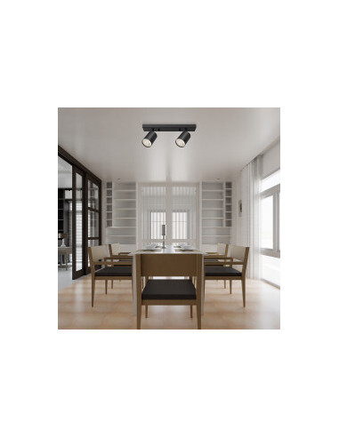 Plafonnier Saillie Rond - (x2) GU10... Plafonnier Saillie Rond - (x2) GU10...