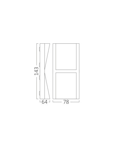 Applique Murale LED - 2 x 6W CCT... Applique Murale LED - 2 x 6W CCT...