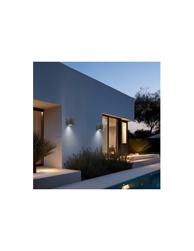 Applique Murale Carré - 1 x GU10 IP44...