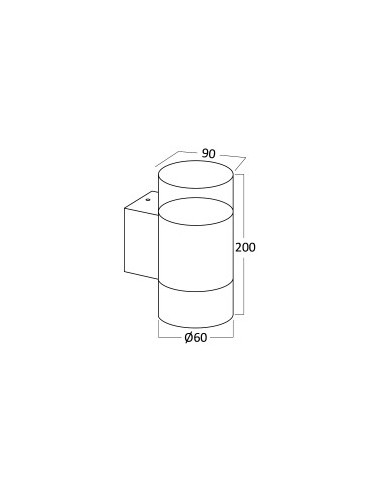 Applique Murale - 2 x GU10 IP44 Gris