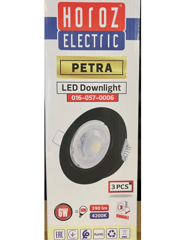 Kit x 3 Spots Noir Orientable /...