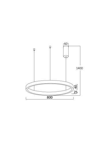 Suspension LED Diam. 80cm - 45W CCT... Suspension LED Diam. 80cm - 45W CCT...