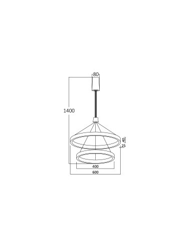 Suspension LED Diam. 60cm- 65W CCT... Suspension LED Diam. 60cm- 65W CCT...