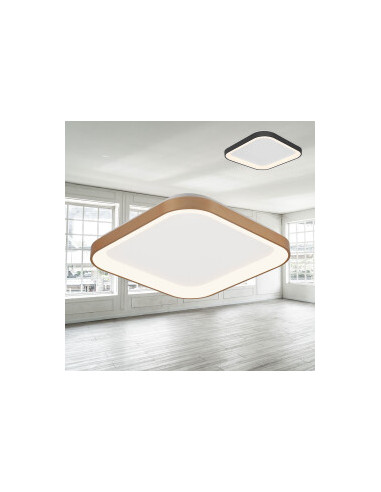 Plafonnier Décoratif LED Carré - 36W...