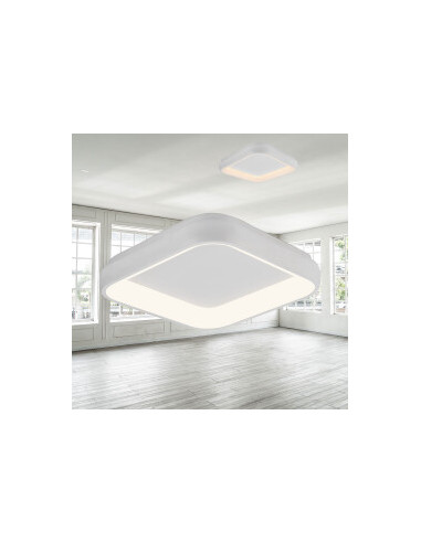 Plafonnier Décoratif LED Carré - 36W...