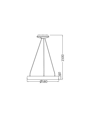 Suspension LED Diam. 58cm - 46W CCT... Suspension LED Diam. 58cm - 46W CCT...