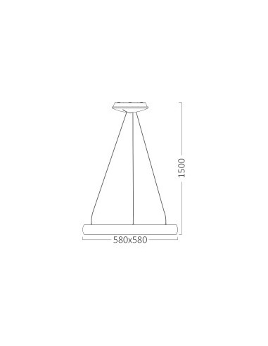 Suspension LED Carré Diam. 58cm - 46W... Suspension LED Carré Diam. 58cm - 46W...