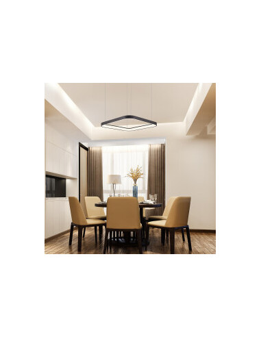 Suspension LED Carré Diam. 58cm - 46W...