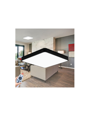 Plafonnier Décoratif LED Carré - 45W...