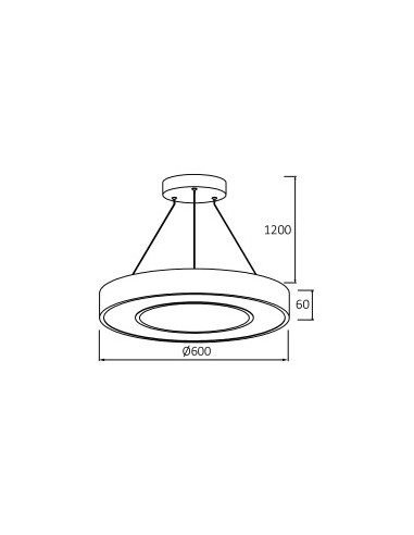 Suspension LED Diam. 60cm - 45W CCT... Suspension LED Diam. 60cm - 45W CCT...