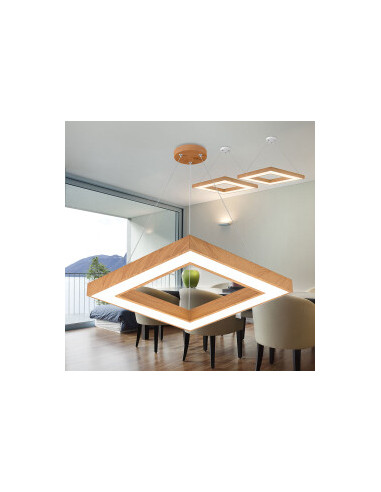 Suspension LED Carré Diam. 60cm - 45W... Suspension LED Carré Diam. 60cm - 45W...