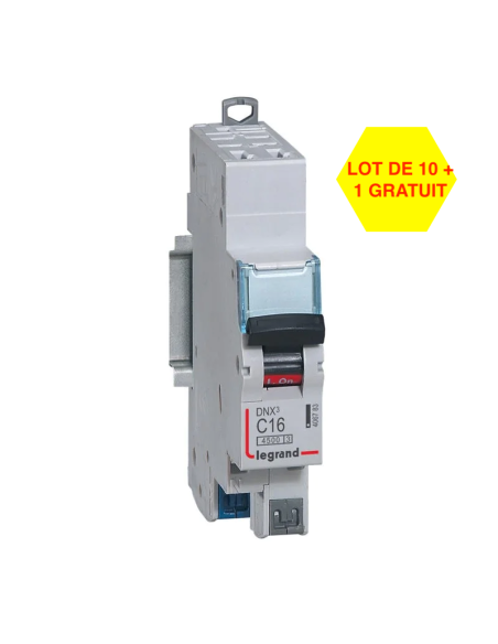 Lot de 10 Disjoncteurs DNX3 16A Ph+N AUTO