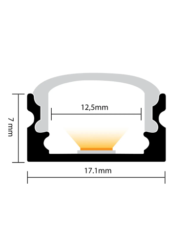 Profilé en aluminium de surface de 2...