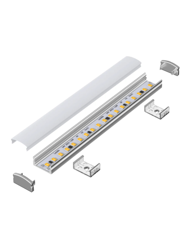 Profilé en aluminium de surface de 1...