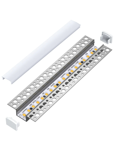Profilé en aluminium pour plâtre de 2...