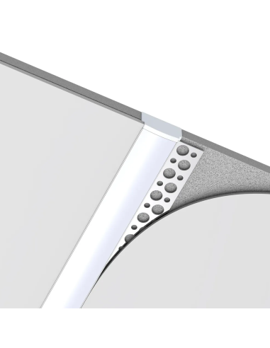 Profilé en aluminium pour plâtre de 2...