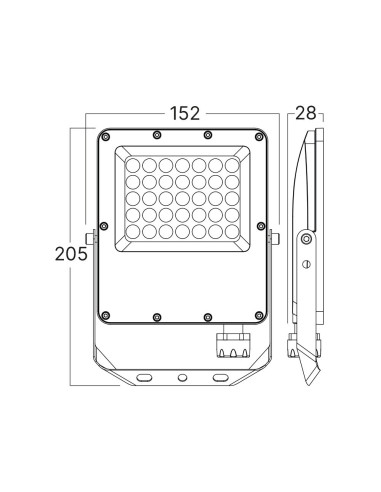 Projecteur LED 30W 3CCT 3300lm -...