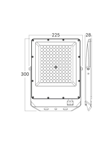 Projecteur LED 100W 3CCT 11000lm -...
