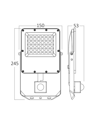 Projecteur LED 30W 3CCT 3300lm -...