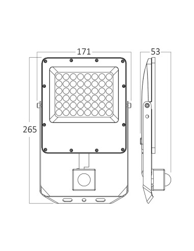 Projecteur LED 50W 3CCT 5500lm -...