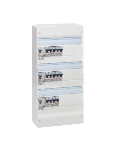 Tableau LEGRAND 3 rangées équipé et Précâblé 3ID63