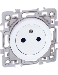 SQUARE Prise affleurante 2P+T blanc